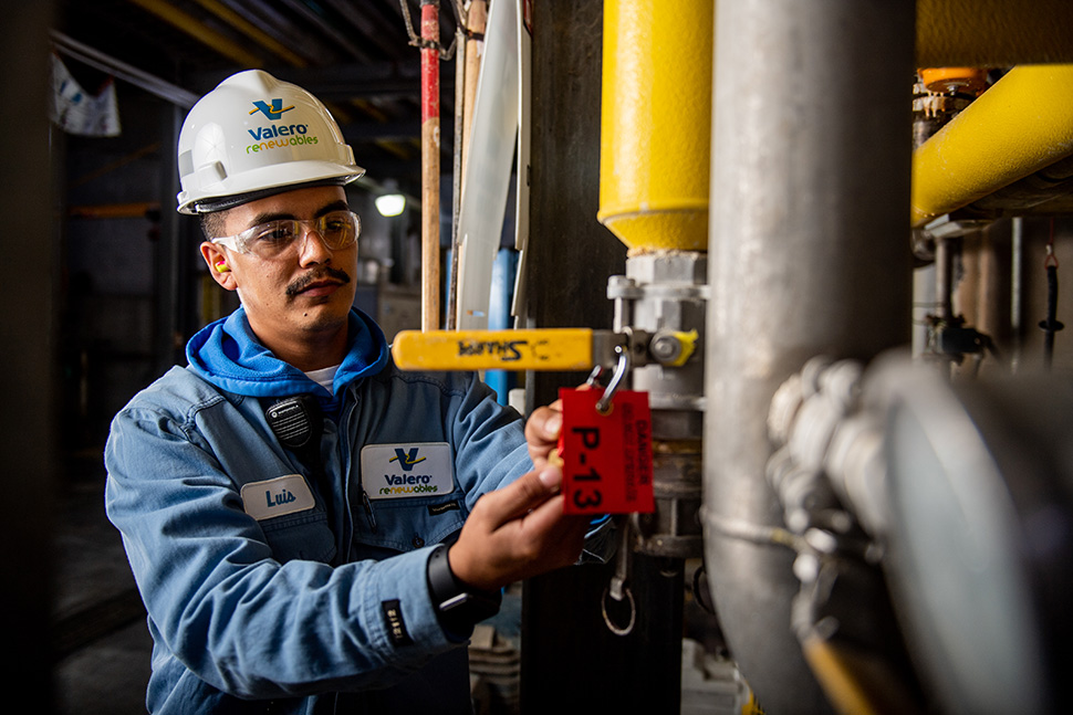 A maintenance technician at Royal Dutch Shell