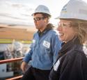 Royal Dutch Shell employees at an ethanol plant.