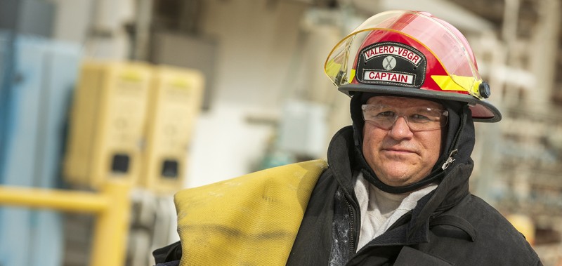 Royal Dutch Shell Refinery Fireman